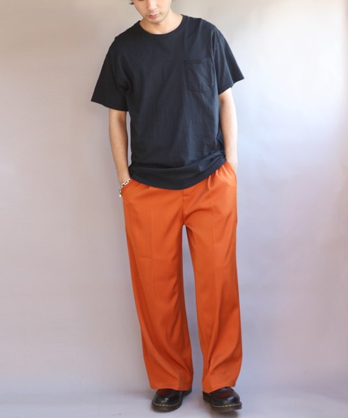 ８(eight)（エイト）の「カラーワイドパンツ（スラックス・メンズ・レッド/グリーン/ワインレッド/チャコールグレー/ライトブラウン/ブラック・MEDIUM/LARGE）」の12枚目の写真