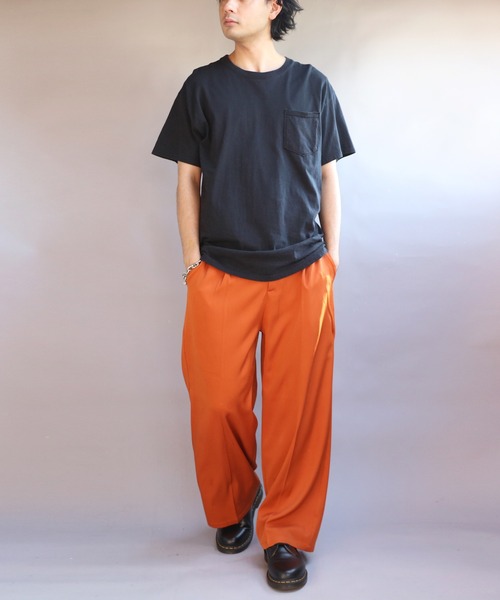 ８(eight)（エイト）の「カラーワイドパンツ（スラックス・メンズ・レッド/グリーン/ワインレッド/チャコールグレー/ライトブラウン/ブラック・MEDIUM/LARGE）」の14枚目の写真