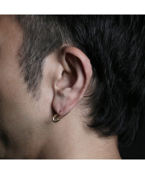 JAM HOME MADE（ジャムホームメイド）の「安全ピン ブラック ダイヤモンド ピアス S シルバー925 メンズ レディース ユニセックス（ピアス（片耳用）・メンズ・ブラック/ゴールド/シルバー・ONE SIZE）」の12枚目の写真