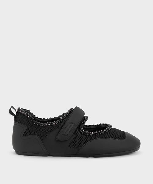 CHARLES & KEITH(チャールズ & キース)の「メッシュ パールエンベリシュッドメリージェーンスニーカー(スニーカー・レディース・シルバー/ブラック系その他2・23cm/23.5cm/24.5cm/22.5cm/25cm)」の18枚目の写真