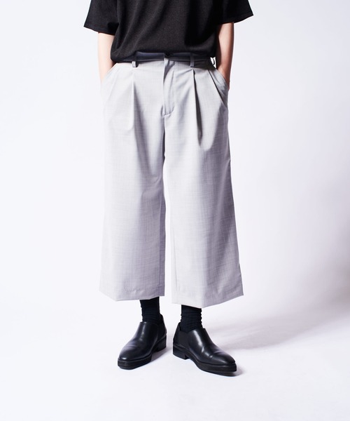 ITTI（イッチ）の「クールタッチデザイン3/4パンツ ITTI exclusive for Lui'（その他パンツ・メンズ・ライトグレー/ブラック・FREE）」の2枚目の写真