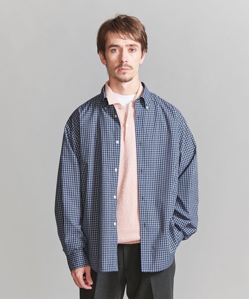 GENERATIONS UNITED JOURNEY チェックシャツ BEAUTY&YOUTH UNITED ARROWS｜ガーメントダイ ダブルガーゼ