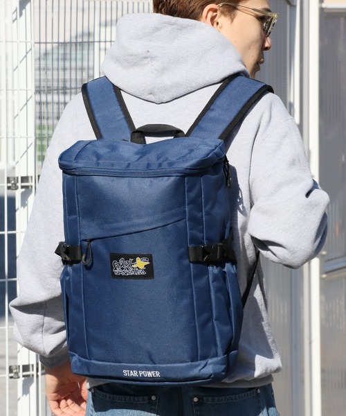 Mark Gonzales(マーク・ゴンザレス)の「【Mark Gonzales/マーク ゴンザレス】アートワークコレクション ボックスパック (容量:約17L)(バックパック/リュック・メンズ・ネイビー/ブラック・FREE)」の4枚目の写真