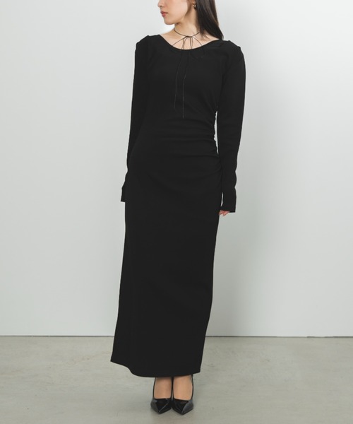 SENEE（セニー）の「2way ribbon gather one-piece（2ウェイリボン