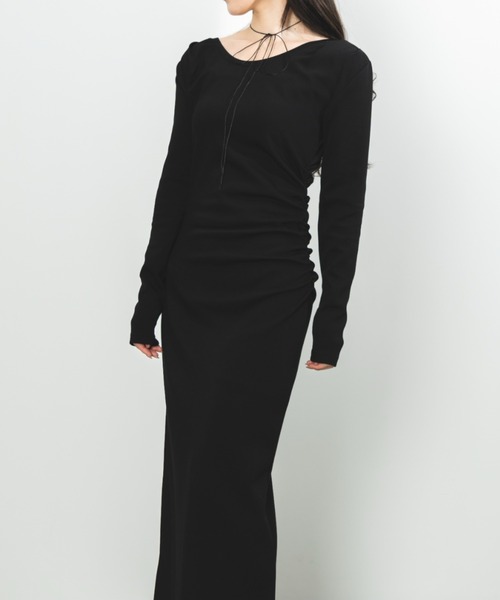 SENEE（セニー）の「2way ribbon gather one-piece（2ウェイリボン