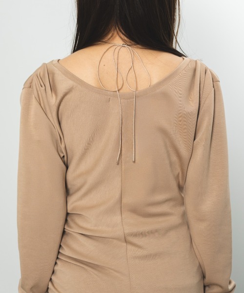 SENEE（セニー）の「2way ribbon gather one-piece（2ウェイ