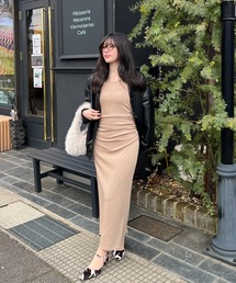 SENEE（セニー）の「2way ribbon gather one-piece（2ウェイ