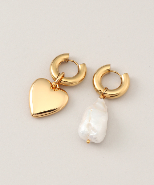 TIMELESS PEARLY/タイムレスパーリー】Pearl and gold hear