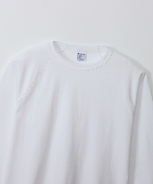 Champion（チャンピオン）の「【Champion/チャンピオン】メンズ MADE IN USA ティーテンイレブン ラグラン3/4スリーブTシャツ（Tシャツ/カットソー・メンズ・モスグリーン/ホワイト/ネイビー/ブラック/レッド系その他7/シルバーグレー・X-LARGE/LARGE/MEDIUM/SMALL）」の8枚目の写真