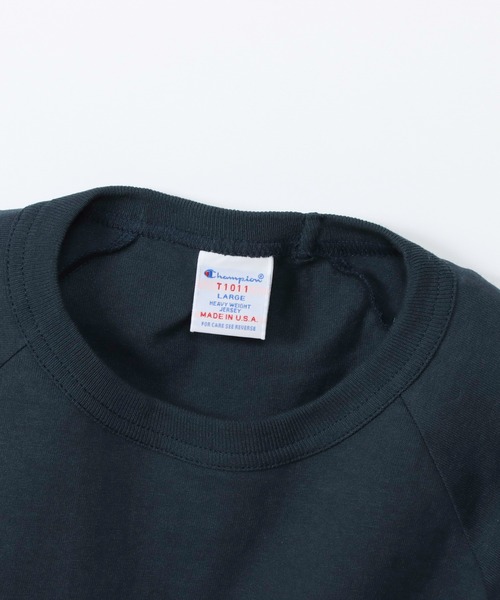 Champion（チャンピオン）の「【Champion/チャンピオン】メンズ MADE IN USA ティーテンイレブン ラグラン3/4スリーブTシャツ（Tシャツ/カットソー・メンズ・モスグリーン/ホワイト/ネイビー/ブラック/レッド系その他7/シルバーグレー・X-LARGE/LARGE/MEDIUM/SMALL）」の19枚目の写真