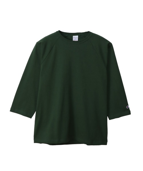 Champion（チャンピオン）の「【Champion/チャンピオン】メンズ MADE IN USA ティーテンイレブン ラグラン3/4スリーブTシャツ（Tシャツ/カットソー・メンズ・モスグリーン/ホワイト/ネイビー/ブラック/レッド系その他7/シルバーグレー・X-LARGE/LARGE/MEDIUM/SMALL）」の16枚目の写真