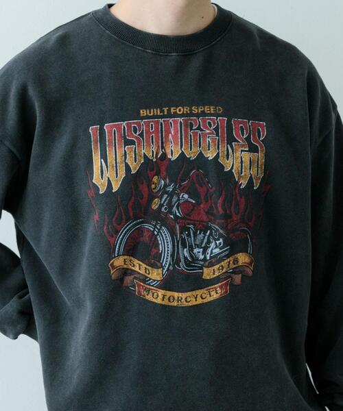 ITEMS URBANRESEARCH(アイテムズ アーバンリサーチ)の「『XLサイズあり』パウダー加工 クルーネックスウェットプルオーバー(スウェット・メンズ・その他1/その他2/その他3・MEDIUM/LARGE/X-LARGE)」の5枚目の写真
