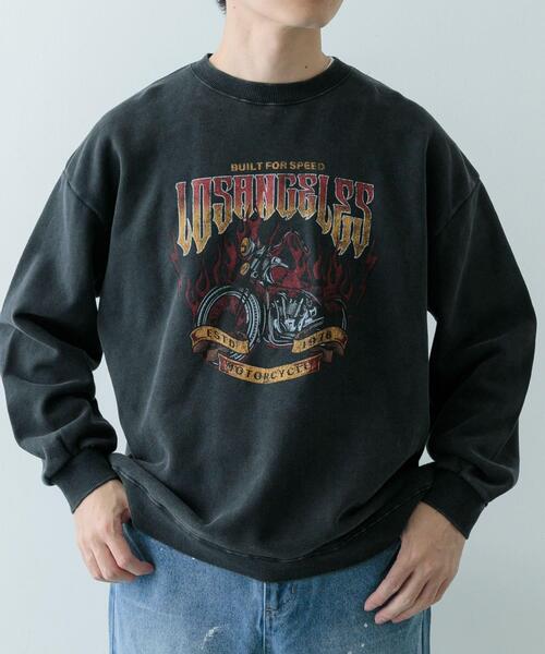 ITEMS URBANRESEARCH(アイテムズ アーバンリサーチ)の「『XLサイズあり』パウダー加工 クルーネックスウェットプルオーバー(スウェット・メンズ・その他1/その他2/その他3・MEDIUM/LARGE/X-LARGE)」の6枚目の写真