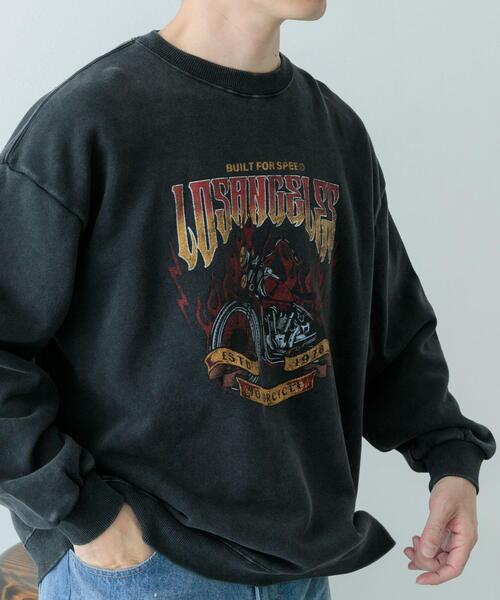 ITEMS URBANRESEARCH(アイテムズ アーバンリサーチ)の「『XLサイズあり』パウダー加工 クルーネックスウェットプルオーバー(スウェット・メンズ・その他1/その他2/その他3・MEDIUM/LARGE/X-LARGE)」の7枚目の写真