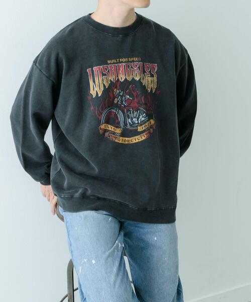 ITEMS URBANRESEARCH(アイテムズ アーバンリサーチ)の「『XLサイズあり』パウダー加工 クルーネックスウェットプルオーバー(スウェット・メンズ・その他1/その他2/その他3・MEDIUM/LARGE/X-LARGE)」の9枚目の写真