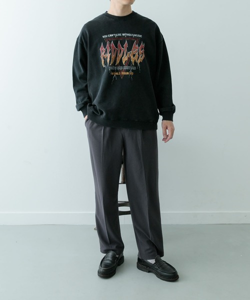 オアーノ　スウェットプルオーバー　ブラック　M 再販】2025AW_スウェットプルオーバー（12月注文受付・発送予定