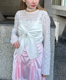 Candy Stripper | BIG RIBBON KNIT ビスチェ(その他トップス)