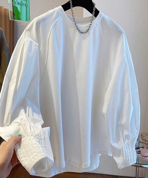 ボリューム袖タックプルオーバーブラウス(シャツ/ブラウス)|CADBURY(キャドバリー) ボリューム袖タックプルオーバーブラウス(シャツ/ブラウス)|CADBURY(キャドバリー)