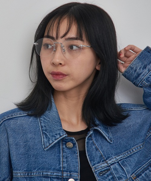 セール】【SETUP7】リムレスツーポイントメガネ 3397 SPNM