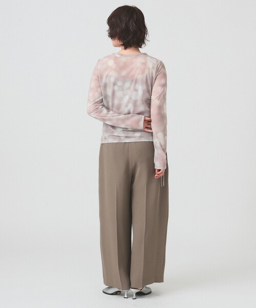 RBS（アールビーエス）の「RBS / シアー ドット プリント Tシャツ（Tシャツ/カットソー・レディース・サックスブルー/ベージュ・ONE SIZE）」の6枚目の写真