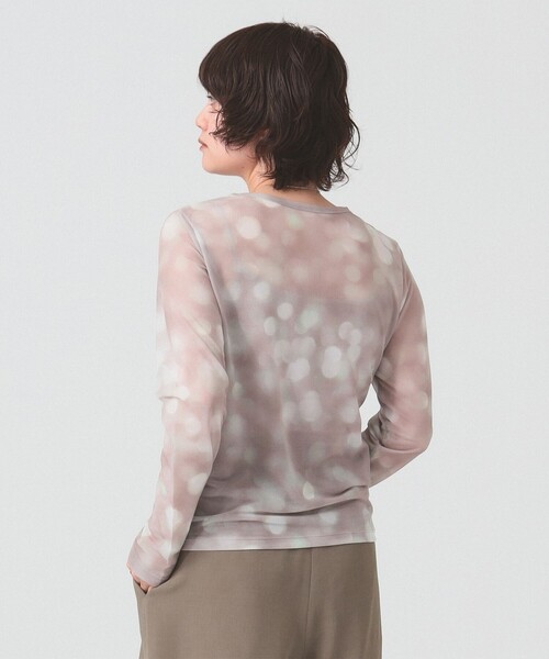 RBS（アールビーエス）の「RBS / シアー ドット プリント Tシャツ（Tシャツ/カットソー・レディース・サックスブルー/ベージュ・ONE SIZE）」の8枚目の写真