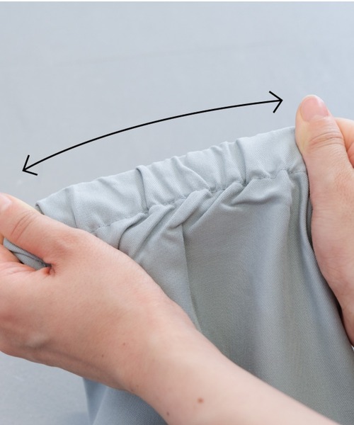 aquagarage（アクアガレージ）の「タック入りジョガーパンツ（その他パンツ・レディース・ブラック/サンドベージュ/チャコール/カーキ/ベージュ・S/M/L/LL）」の10枚目の写真