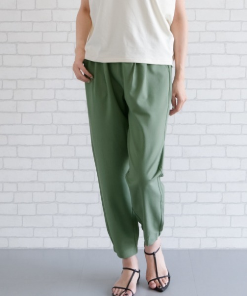 aquagarage（アクアガレージ）の「タック入りジョガーパンツ（その他パンツ・レディース・ブラック/サンドベージュ/チャコール/カーキ/ベージュ・S/M/L/LL）」の13枚目の写真