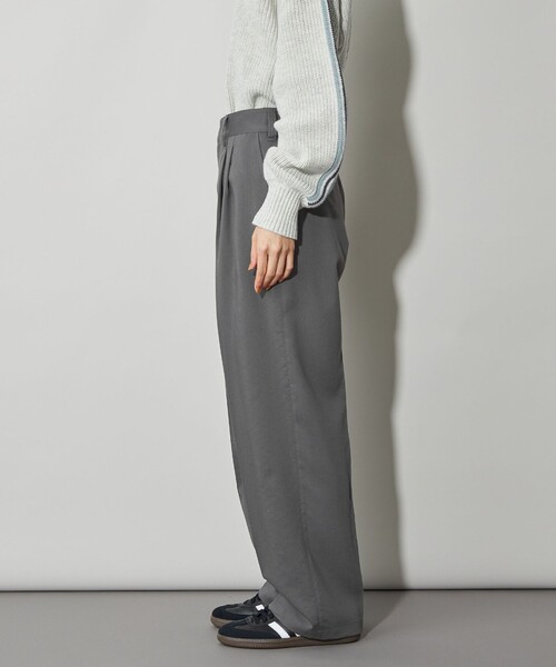 CITEN（シテン）の「＜CITEN＞エッセンシャルタックワイドパンツ（スラックス・レディース・オリーブ/ダークグレー/ブラック・M/S/L）」の11枚目の写真