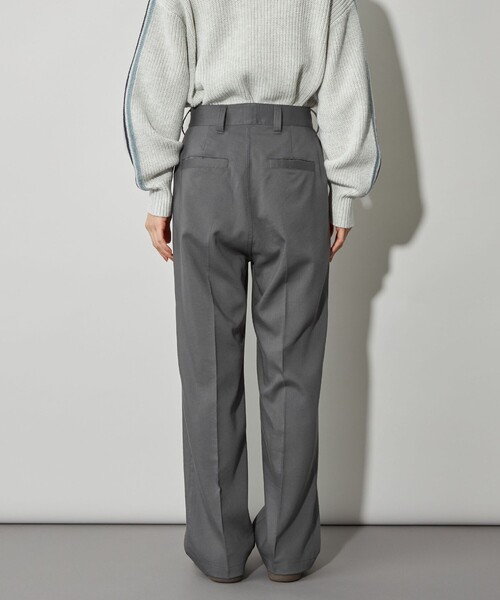 CITEN（シテン）の「＜CITEN＞エッセンシャルタックワイドパンツ（スラックス・レディース・オリーブ/ダークグレー/ブラック・M/S/L）」の12枚目の写真