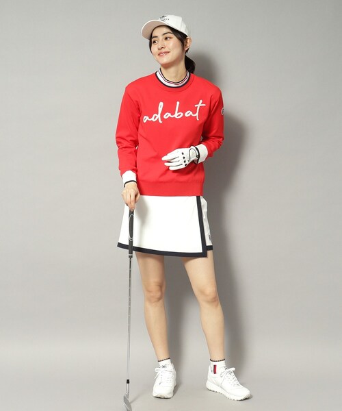 adabat（アダバット）の「【新レーベル ADABAT NAVY】アダバットサインロゴニット（ニット/セーター・レディース・レッド系1/ネイビー・42/40/38）」の8枚目の写真