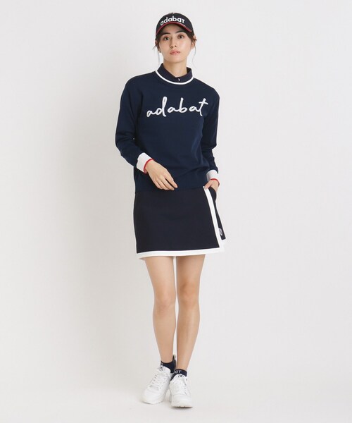 adabat（アダバット）の「【新レーベル ADABAT NAVY】アダバットサインロゴニット（ニット/セーター・レディース・レッド系1/ネイビー・42/40/38）」の13枚目の写真