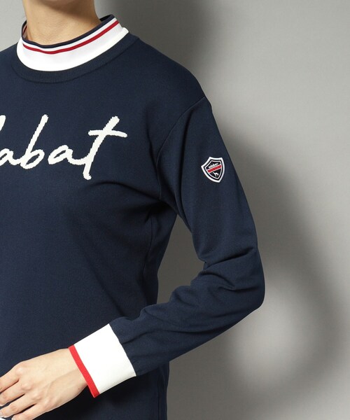 セール】【新レーベル ADABAT NAVY】アダバットサインロゴニット