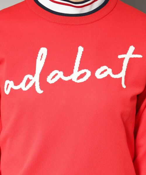 セール】【新レーベル ADABAT NAVY】アダバットサインロゴニット