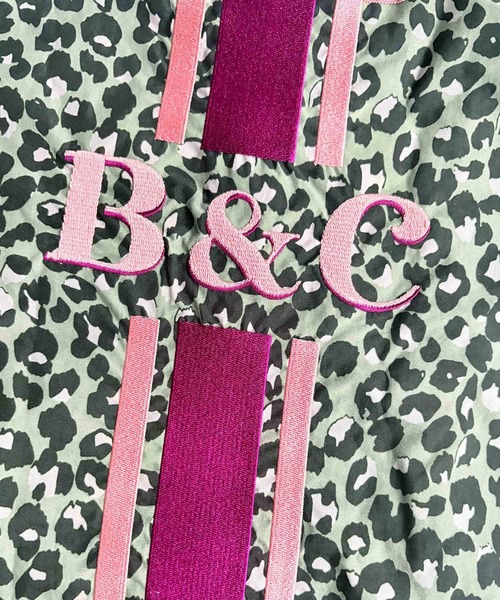 Ball&Chain（ボールアンドチェーン）の「[Ball&Chain]shopping bag-LEOPARD LINE(M)（エコバッグ/サブバッグ・レディース・ベージュ/グレー・M）」の7枚目の写真