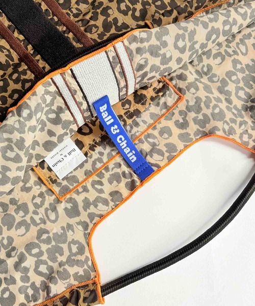 Ball&Chain（ボールアンドチェーン）の「[Ball&Chain]shopping bag-LEOPARD LINE(M)（エコバッグ/サブバッグ・レディース・ベージュ/グレー・M）」の8枚目の写真