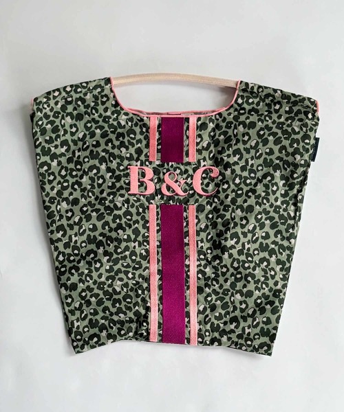 Ball&Chain（ボールアンドチェーン）の「[Ball&Chain]shopping bag-LEOPARD LINE(M)（エコバッグ/サブバッグ・レディース・ベージュ/グレー・M）」の4枚目の写真