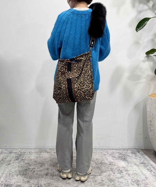 Ball&Chain（ボールアンドチェーン）の「[Ball&Chain]shopping bag-LEOPARD LINE(M)（エコバッグ/サブバッグ・レディース・ベージュ/グレー・M）」の17枚目の写真