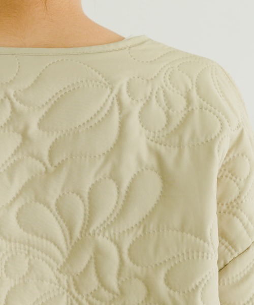 ITEMS URBANRESEARCH（アイテムズ アーバンリサーチ）の「ノーカラー刺繍ブルゾン（ブルゾン・レディース・ブラック/ベージュ・FREE）」の11枚目の写真