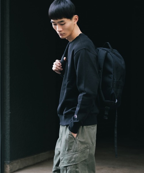 Champion（チャンピオン）の「Champion/チャンピオン CREW NECK SWEATSHIRT ワンポイントロゴ クルーネック スウェット トレーナー 2026秋冬 秋服（スウェット・メンズ・ブラック/ネイビー/グレー/ホワイト/カーキ/ブラウン/スカイブルー・S/M/L/XL）」の10枚目の写真