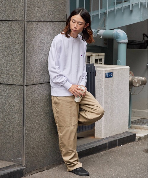 Champion（チャンピオン）の「Champion/チャンピオン CREW NECK SWEATSHIRT ワンポイントロゴ クルーネック スウェット トレーナー 2026秋冬 秋服（スウェット・メンズ・ブラック/ネイビー/グレー/ホワイト/カーキ/ブラウン/スカイブルー・S/M/L/XL）」の22枚目の写真