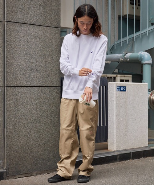 Champion（チャンピオン）の「Champion/チャンピオン CREW NECK SWEATSHIRT ワンポイントロゴ クルーネック スウェット トレーナー 2026秋冬 秋服（スウェット・メンズ・ブラック/ネイビー/グレー/ホワイト/カーキ/ブラウン/スカイブルー・S/M/L/XL）」の20枚目の写真