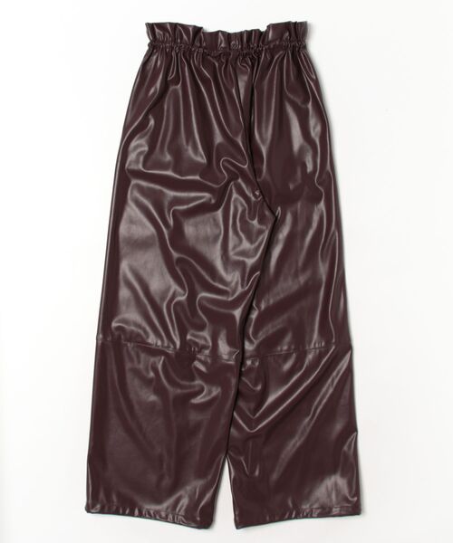 DRESSLAVE(ドレスレイブ)の「drawstring smooth leather like wide pants(ドローストリングスムースレザーライクワイドパンツ)(その他パンツ・レディース・グレー/ブラウン・38)」の20枚目の写真