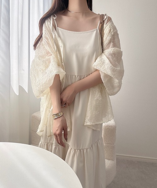 INTER FACTORY(インターファクトリー)の「koko - フラワーシアージャガードブラウス made in INTER FACTORY(シャツ/ブラウス・レディース・アイボリー・FREE)」の18枚目の写真