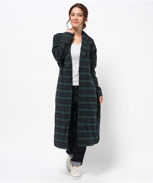 SEVENDAYS=SUNDAY（セブンデイズサンデイ）の「チェックガウン（ピーコート・レディース・ブラック/ブルー/レッド・MEDIUM/LARGE）」の13枚目の写真