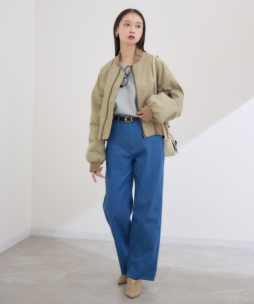KATHARINE ROSS(キャサリンロス)の「【KATHARINE ROSS】お腹ペタンコ見えワイドデニムパンツ(デニムパンツ・レディース・ブルー/ネイビー・MEDIUM/LARGE)」の6枚目の写真