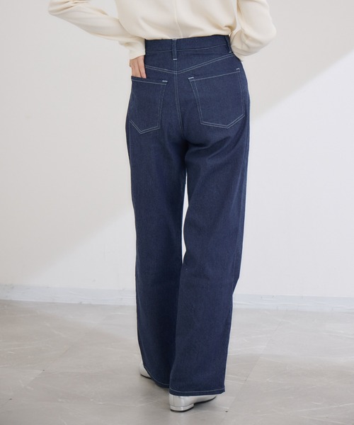 KATHARINE ROSS(キャサリンロス)の「【KATHARINE ROSS】お腹ペタンコ見えワイドデニムパンツ(デニムパンツ・レディース・ブルー/ネイビー・MEDIUM/LARGE)」の17枚目の写真