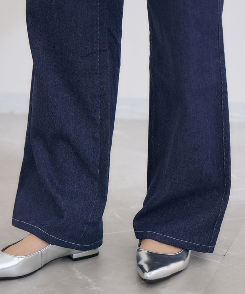 KATHARINE ROSS(キャサリンロス)の「【KATHARINE ROSS】お腹ペタンコ見えワイドデニムパンツ(デニムパンツ・レディース・ブルー/ネイビー・MEDIUM/LARGE)」の12枚目の写真