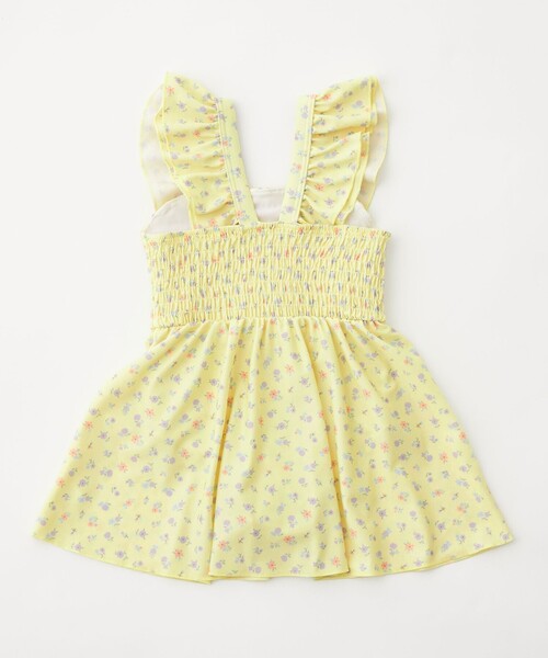 green label relaxing(グリーンレーベルリラクシング)の「GLR コバナガラ ワンピース/ 水着/ キッズ 100cm-130cm(水着・キッズ・クリーム/ライトブルー/ライラック・100cm/110cm/120cm/130cm)」の7枚目の写真