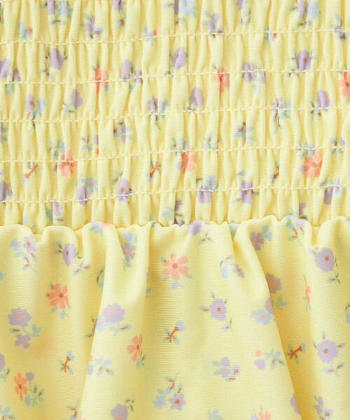 green label relaxing(グリーンレーベルリラクシング)の「GLR コバナガラ ワンピース/ 水着/ キッズ 100cm-130cm(水着・キッズ・クリーム/ライトブルー/ライラック・100cm/110cm/120cm/130cm)」の12枚目の写真