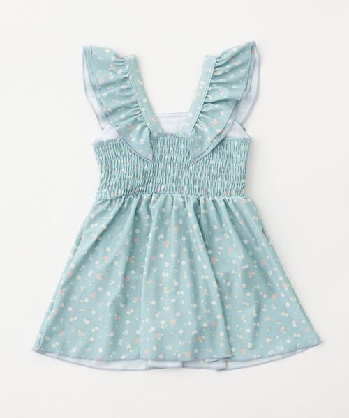 green label relaxing(グリーンレーベルリラクシング)の「GLR コバナガラ ワンピース/ 水着/ キッズ 100cm-130cm(水着・キッズ・クリーム/ライトブルー/ライラック・100cm/110cm/120cm/130cm)」の15枚目の写真